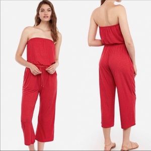 Express Strapless Culotte Jumpsuit